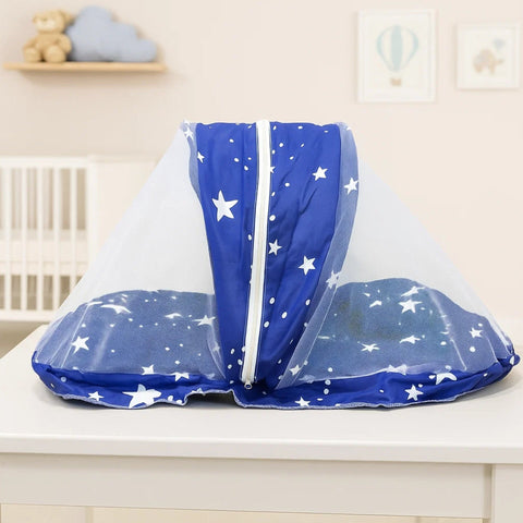 Mosquito Bed Net - Vol-08-25 - Navy Blue - Twinkle Star