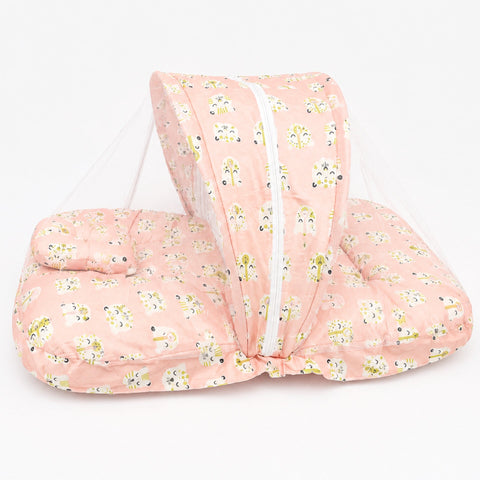 Mosquito Bed Net - Pink - Cat & Bear - 26