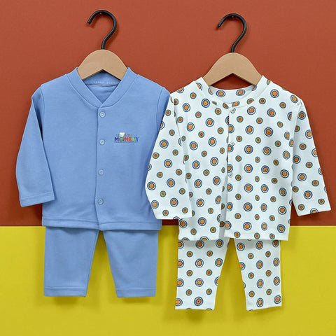 TBS - Pack of 2 - Night Suits - Blue & Circles