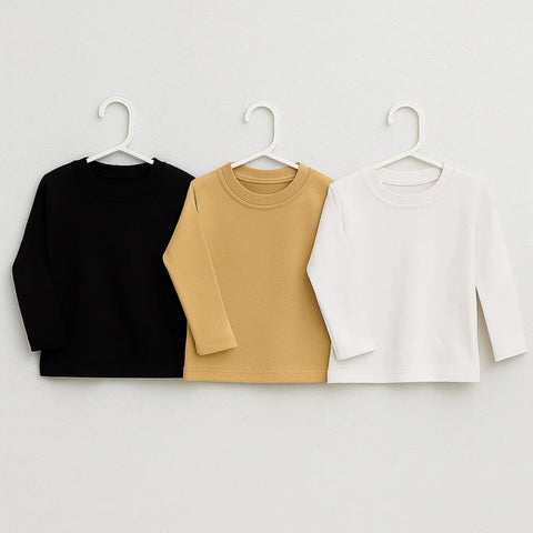 TBS - Pack of 3 - Thermal Round Neck - Skin Black White