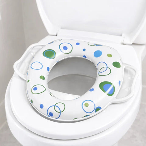 Potty Training Seat Cover - White - Circles