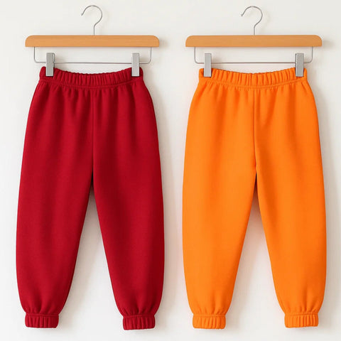 TBS - Pack of 2 - Fleece Trousers - Red & Orange