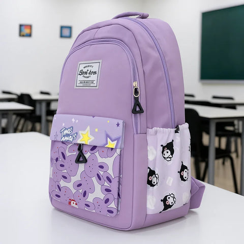 School Bag - Purple - Kuromi - DW18