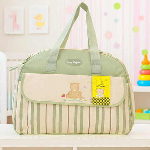 D-Shape Diaper Bag - Stripes