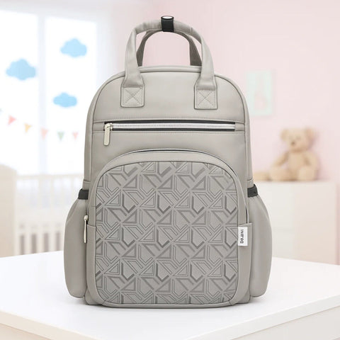 Bebesitos - Waterproof Diaper Backpack - Light Grey