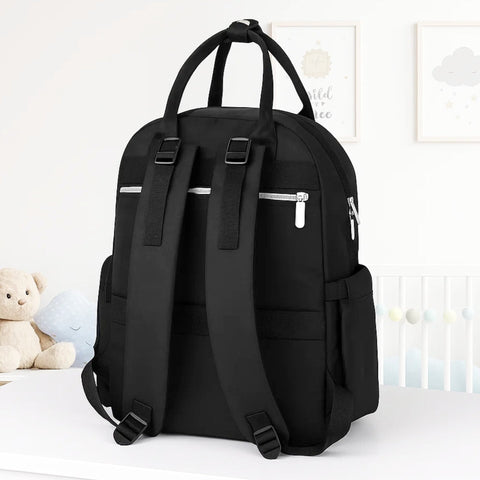 Bebesitos - Waterproof Diaper Backpack - Black