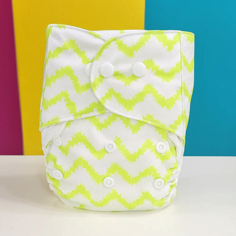 Reuseable Diaper - Green Lining