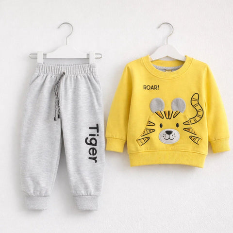 OK - 2 Pieces - Suit Set - Yellow - Tiger