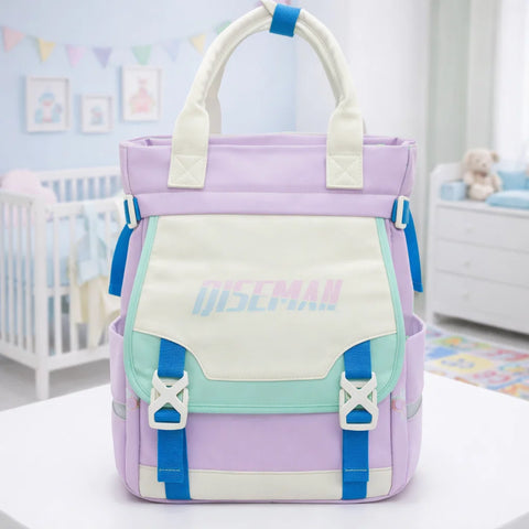 QISEMAO - Waterproof Diaper Backpack - Purple
