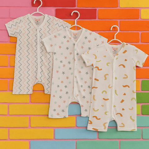 TBS_BRL - Pack of 3 - Short Leg Rompers - Slide