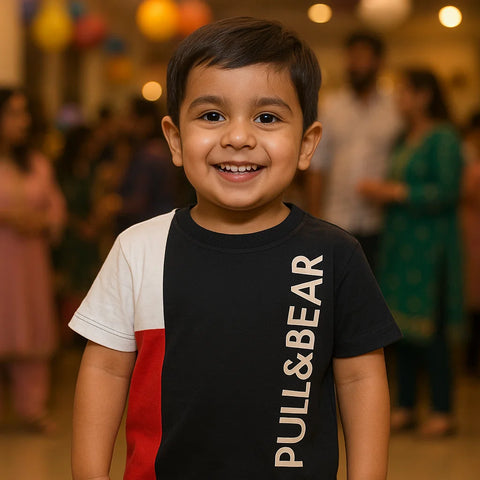 T-Shirt - Pull & Bear - Navy Blue