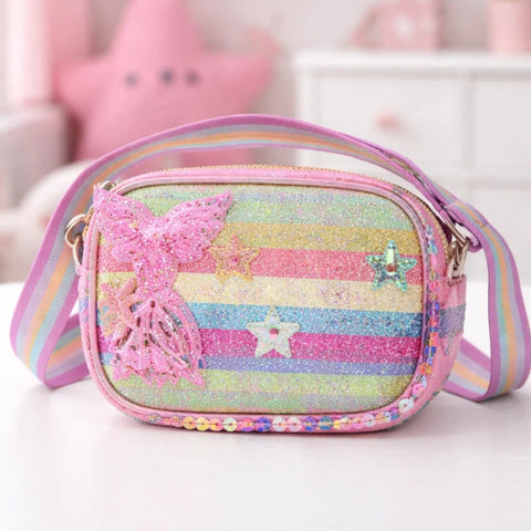 Girl's - Fashion Crossbody Bag - Pink - Shining Fish - 118802