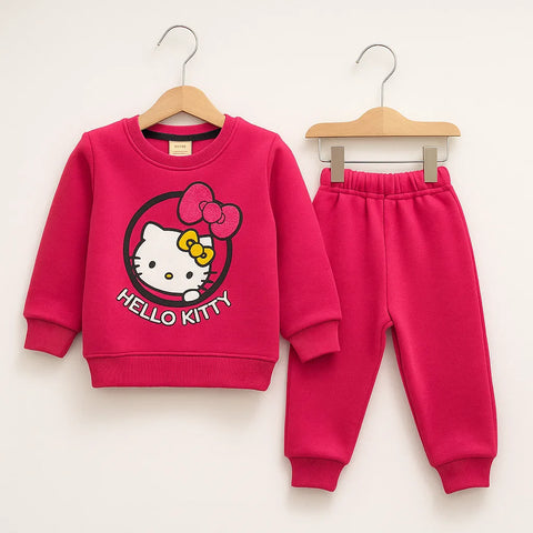 Wow - 2 Pieces - Suit Set - Pink - Hello Kitty - 25