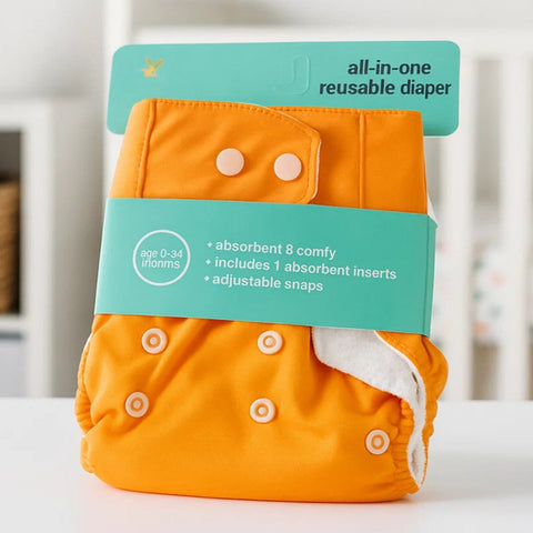 Reuseable Diaper - Orange