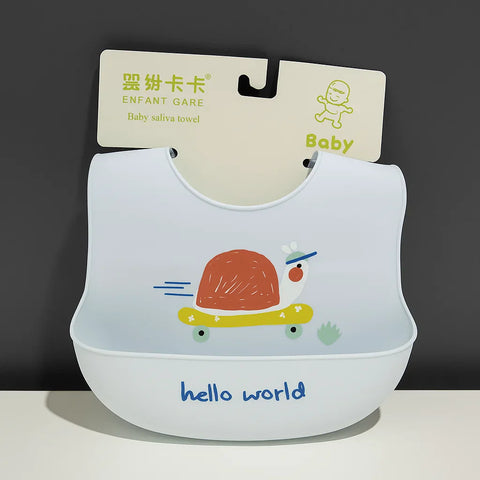 Silicon Container Bib - White - World