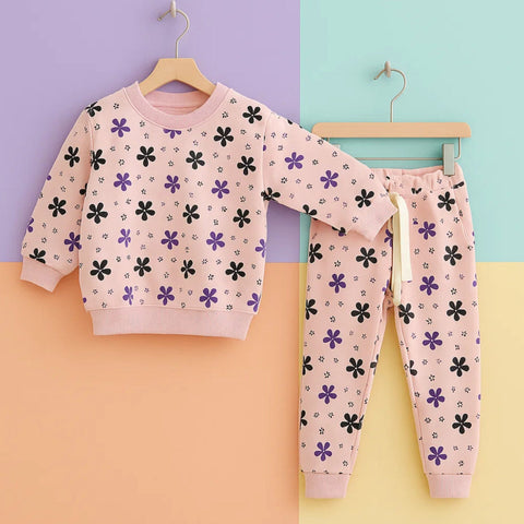Z Kids - 2 Pieces - Suit Set - Light Pink - Flowers - 25