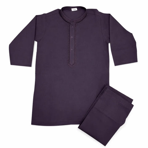 TBS - Wash N Wear - Kurta Shalwar - Purple - 26