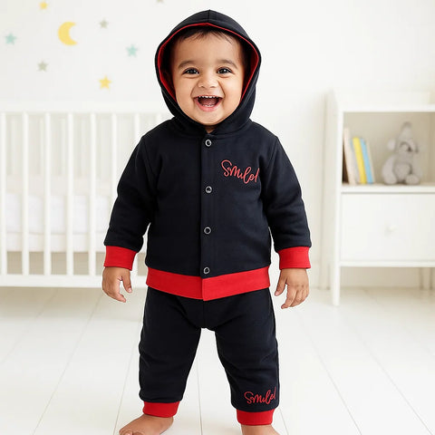 Track Suit - Black - Smile
