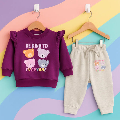 2 Pieces - Suit Set - Purple - Be Kind - 25