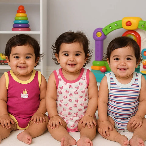 TBS - Pack of 3 Onesies - Girls - Pink & Grapes