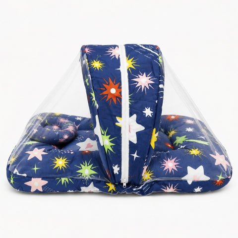 Mosquito Bed Net - Navy - Glowing Stars - 26