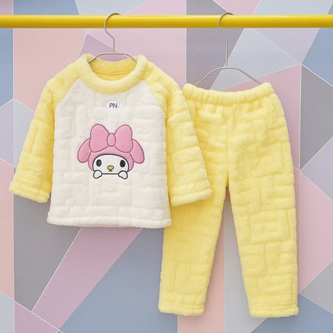 2 Pieces - Cropped Suit Set - Yellow - Cat