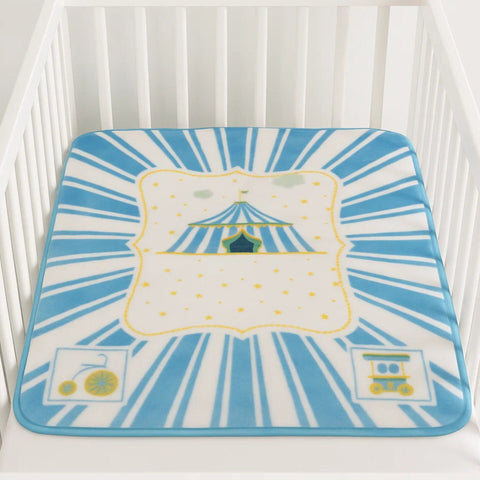 Mora Mink Single Ply - Zip Blanket - Blue - Canopy - 34*32 Inches