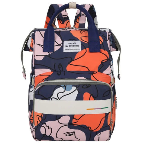 Sunshine - Waterproof Diaper Backpack - Multicolour - Abstract