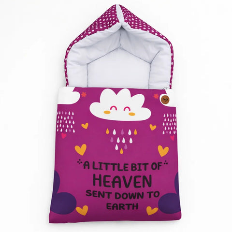 Cotton - Hooded Carry Nest - Purple - Heaven - 26