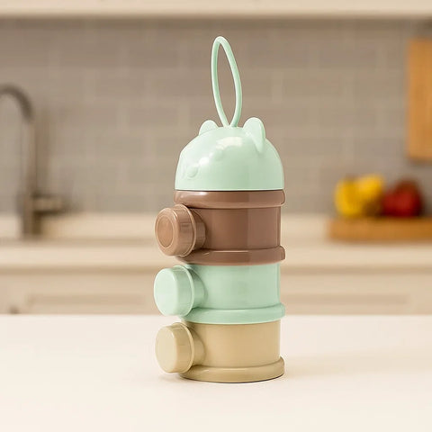 3-Layer Milk Powder Container - Green