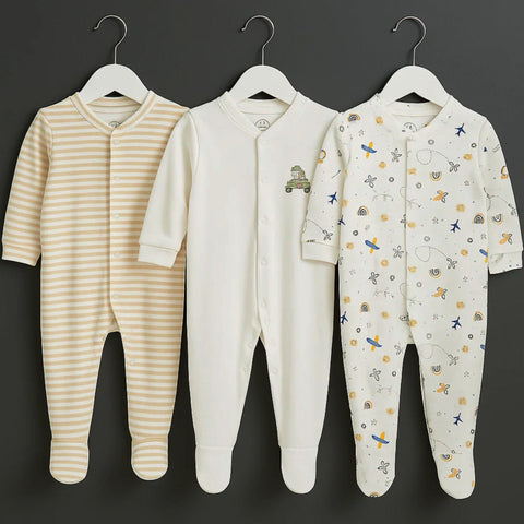BRL - Pack of 3 - Sleep Suits - Streak
