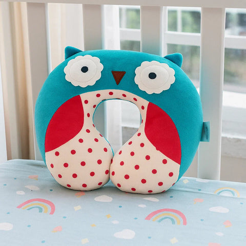 Neck Pillow - Blue - Owl