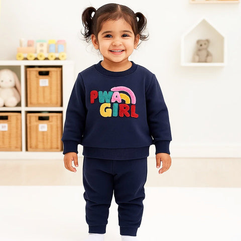 Wow - 2 Pieces - Suit Set - Navy - Girl - 25