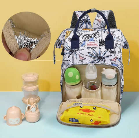 Sunshine - Waterproof Diaper Backpack - Blue - Jungle