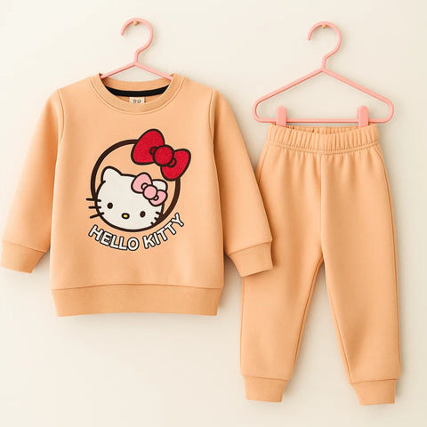 Wow - 2 Pieces - Suit Set - Peach - Hello Kitty - 25