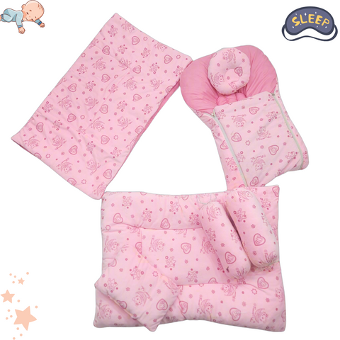7 Pieces Velvet Bedding Set - Cats & Stars