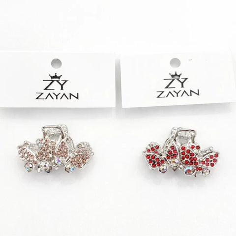 Pack of 2 - Metal Fancy Catchers - Golden & Red - Butterfly