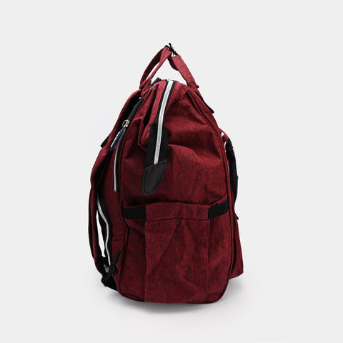 Chicoo - Waterproof Diaper Backpack - Maroon