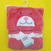 Hudson Baby - Hoodie Blanket - Pink Bear