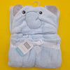 Hudson Baby - Hoodie Blanket - Blue Elephant