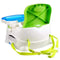 Booster Seat - Green & White - With Safety Belt