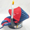 Cosmos - Carry Cot Red & Blue - Black