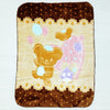 Mora Mink - Baby Blanket -  Brown Bear & Hearts