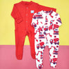 TBS - Pack of 2 Sleep Suits - Red & White