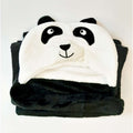 Hoodie Blanket - Black Panda