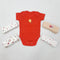 TBS - Pack of 5 Short Sleeve Bodysuits - Red