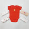 TBS - Pack of 5 Short Sleeve Bodysuits - Red