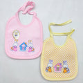Pack of 2 Bunny Bibs - Pink & Yellow
