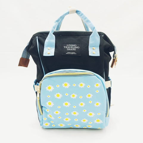 Flowers Waterproof Diaper Backpack