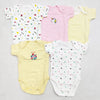 TBS - Pack of 5 Short Sleeve Bodysuits - Pink